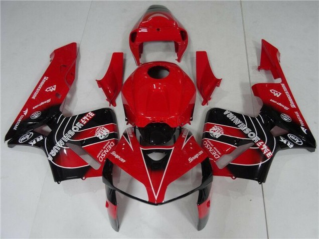 Rouge Noir 05-06 CBR600RR Kit Carénages Motos & Plastique