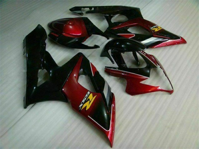 Rouge Noir 05-06 GSXR 1000 Carénages Moto