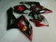 Rouge Noir 05-06 GSXR 1000 Carénages Moto