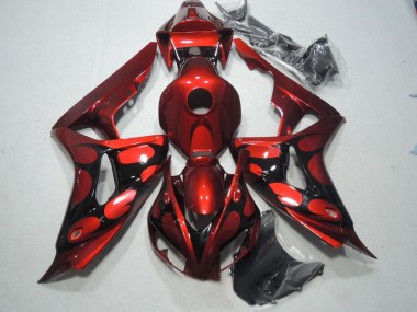 Rouge Noir 06-07 CBR1000RR Carénage Moto