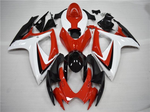 Rouge Noir 06-07 GSXR 600/750 Carénages Moto Rouge Noir 06-07 GSXR 600/750 Carénages Moto