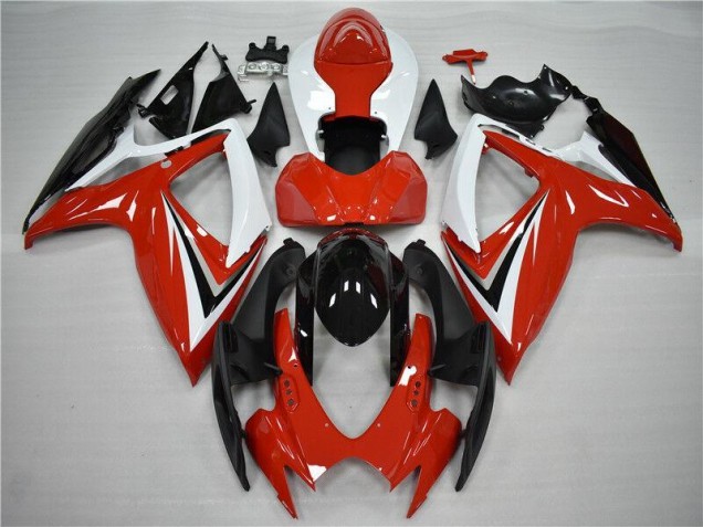 Rouge Noir 06-07 GSXR 600/750 Carrosserie Moto Rouge Noir 06-07 GSXR 600/750 Carrosserie Moto