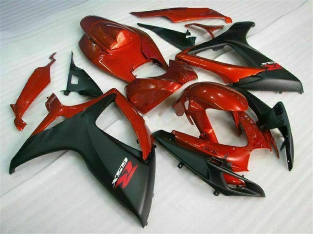 Rouge Noir 06-07 GSXR 600/750 Kit Carénages Motos Complet Rouge Noir 06-07 GSXR 600/750 Kit Carénages Motos Complet