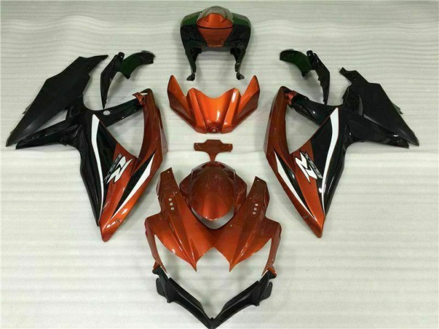 Rouge Noir 08-10 GSXR 600/750 Carénage Moto Rouge Noir 08-10 GSXR 600/750 Carénage Moto