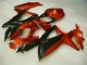 Rouge Noir 08-10 GSXR 600/750 Carénages Moto Rouge Noir 08-10 GSXR 600/750 Carénages Moto
