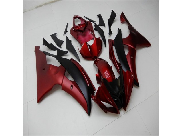 Rouge Noir 08-16 YZF R6 Carénages Moto Rouge Noir 08-16 YZF R6 Carénages Moto
