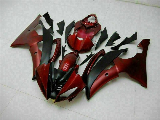 Rouge Noir 08-16 YZF R6 Kit Carénages Motos Complet Rouge Noir 08-16 YZF R6 Kit Carénages Motos Complet
