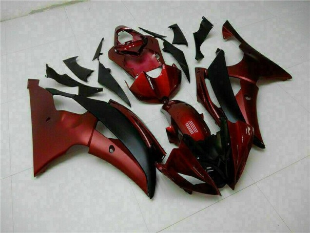 Rouge Noir 08-16 YZF R6 Kit Carénages Motos Complet Rouge Noir 08-16 YZF R6 Kit Carénages Motos Complet