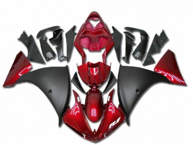 Rouge Noir 09-11 YZF R1 Carénage Moto