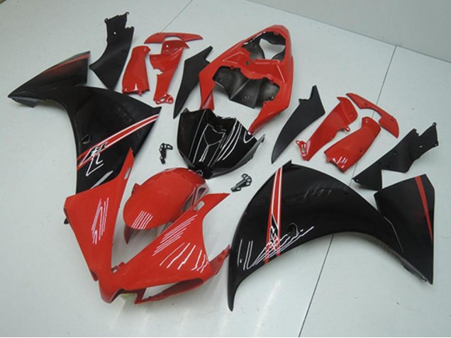 Rouge Noir 12-14 YZF R1 Carénage Moto Rouge Noir 12-14 YZF R1 Carénage Moto