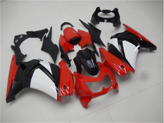 Rouge Noir Blanc 08-12 EX250 Carénage Moto Rouge Noir Blanc 08-12 EX250 Carénage Moto