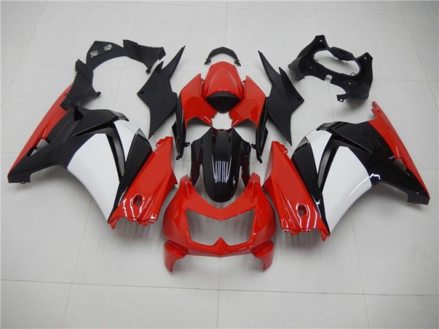 Rouge Noir Blanc 08-12 EX250 Carénage Moto Rouge Noir Blanc 08-12 EX250 Carénage Moto