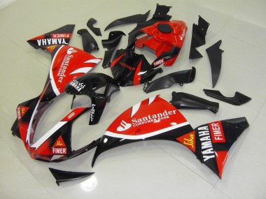 Rouge Noir Santander 09-11 YZF R1 Carénage Moto