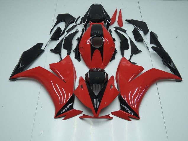 Rouge Noir avec No Décalque 12-16 CBR1000RR Carénage Moto Rouge Noir avec No Décalque 12-16 CBR1000RR Carénage Moto