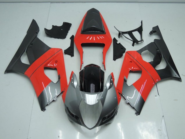 Rouge et Gris 03-04 GSXR 1000 Carénage Moto Rouge et Gris 03-04 GSXR 1000 Carénage Moto