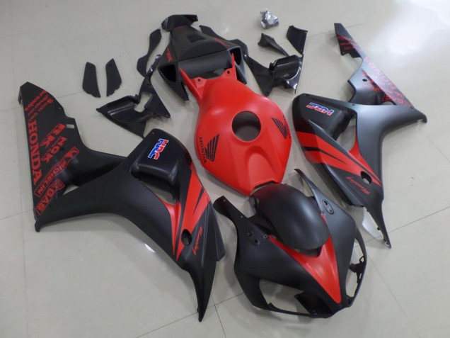 Rouge et Noir Mat 06-07 CBR1000RR Carénage Moto Rouge et Noir Mat 06-07 CBR1000RR Carénage Moto