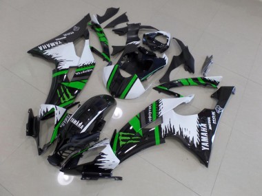 Spécial Blanc Vert Monster 08-16 YZF R6 Carénage Moto