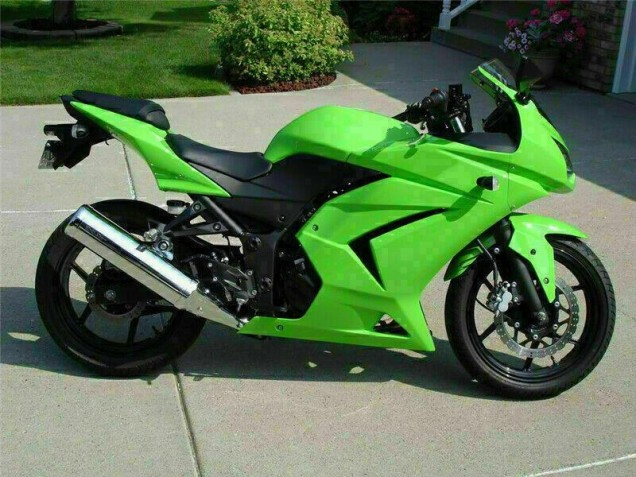 Vert 08-12 EX250 Carénages Moto