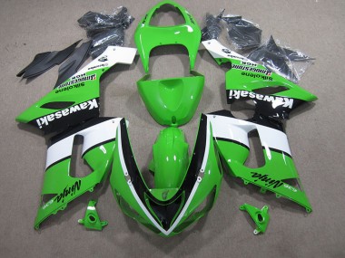 Vert Blanc Noir Ninja 636 05-06 ZX6R Carénage Moto