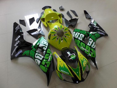 Vert Jaune Rossi 06-07 CBR1000RR Carénage Moto