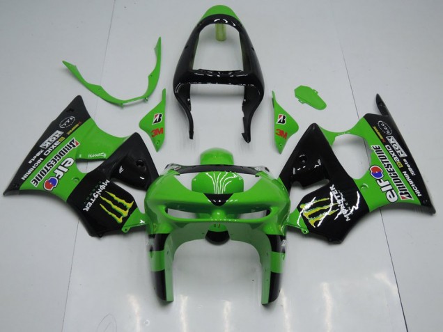 Vert Monster 98-99 ZX6R Carénage Moto Vert Monster 98-99 ZX6R Carénage Moto
