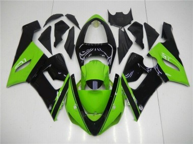 Vert Noir 05-06 ZX6R Carénages Moto