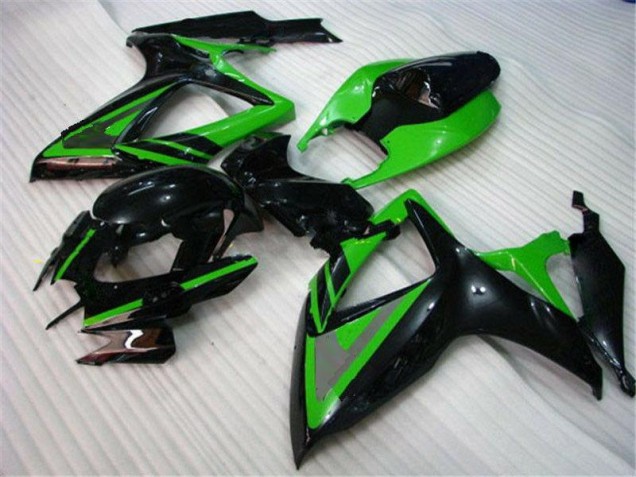Vert Noir 06-07 GSXR 600/750 Carénage Moto Vert Noir 06-07 GSXR 600/750 Carénage Moto