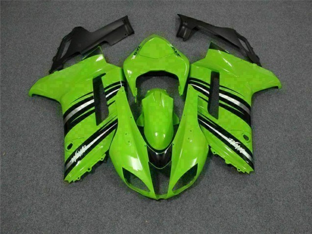 Vert Noir 07-08 ZX6R Carénage Moto Vert Noir 07-08 ZX6R Carénage Moto