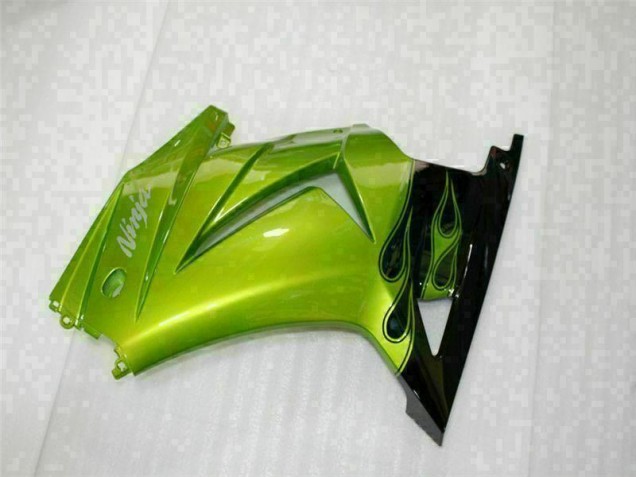 Vert Noir 08-12 EX250 Carénage Moto Vert Noir 08-12 EX250 Carénage Moto