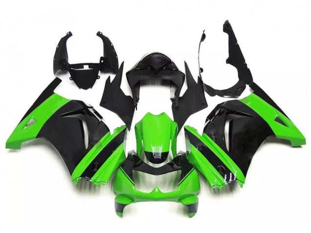 Vert Noir 08-12 EX250 Carénages Moto