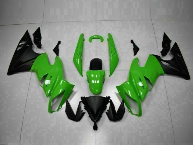 Vert Noir 09-11 EX650 Carénages Moto Vert Noir 09-11 EX650 Carénages Moto