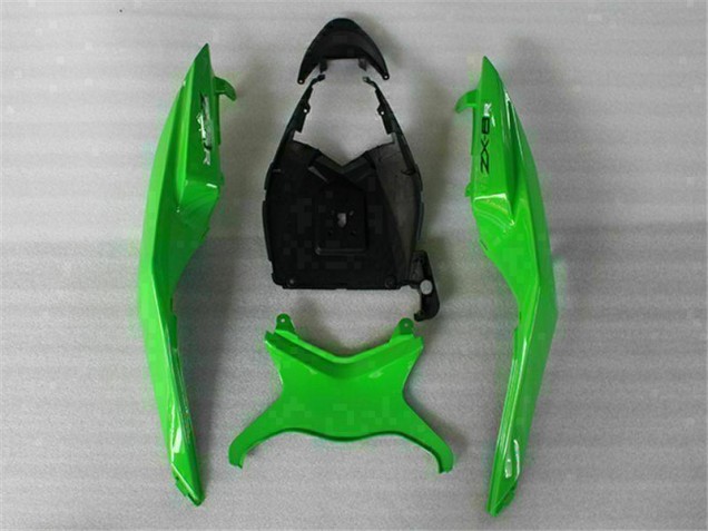 Vert Noir 09-12 ZX6R Carénage Moto Vert Noir 09-12 ZX6R Carénage Moto