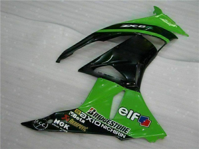 Vert Noir 09-12 ZX6R Carénages Moto Vert Noir 09-12 ZX6R Carénages Moto