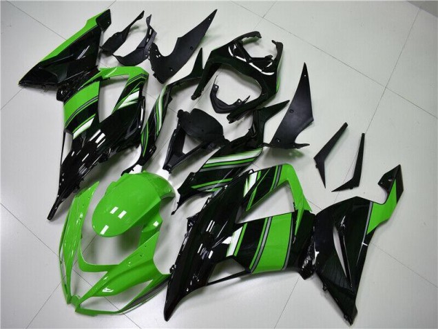 Vert Noir 13-18 ZX6R Carénage Moto Vert Noir 13-18 ZX6R Carénage Moto
