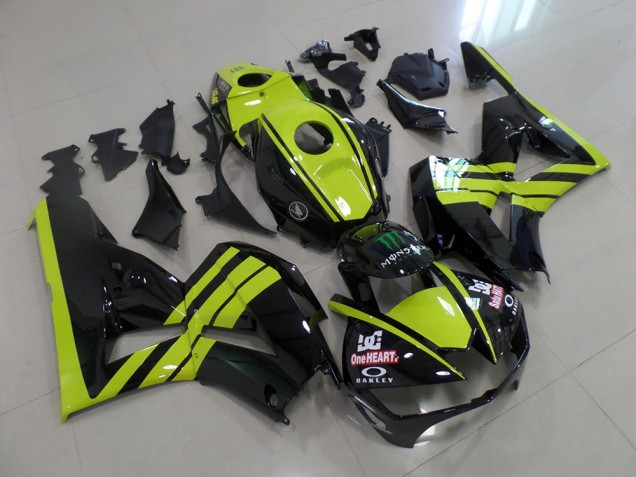 Vert Noir 13-21 CBR600RR Carénage Moto Vert Noir 13-21 CBR600RR Carénage Moto