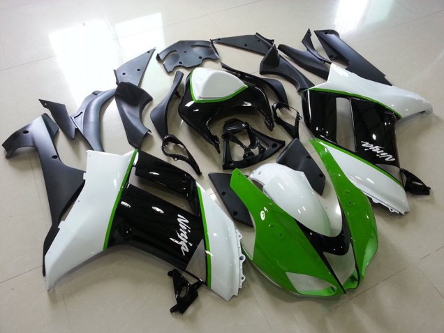 Vert Noir Blanc 07-08 ZX6R Carénage Moto Vert Noir Blanc 07-08 ZX6R Carénage Moto