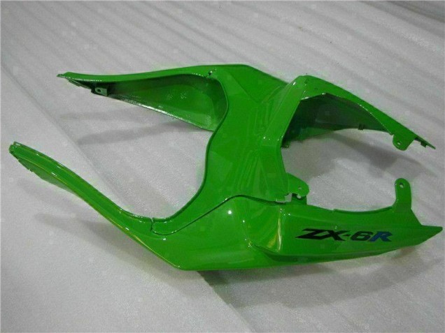 Vert Noir LeoVince 09-12 ZX6R Carénage Moto Vert Noir LeoVince 09-12 ZX6R Carénage Moto