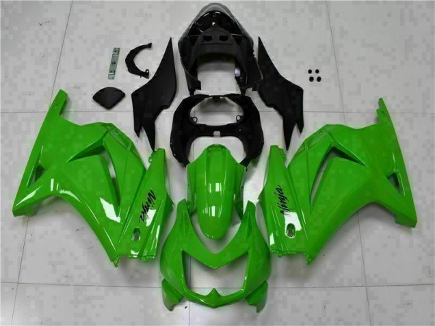 Vert Noir Ninja 08-12 EX250 Kit Carénages Motos & Plastique Vert Noir Ninja 08-12 EX250 Kit Carénages Motos & Plastique