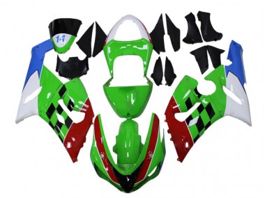 Vert Rouge Blanc Bleu 05-06 ZX6R Carénage Moto
