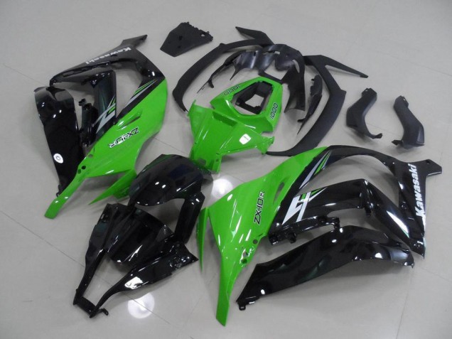 Vert et Noir 11-15 ZX10R Carénage Moto Vert et Noir 11-15 ZX10R Carénage Moto