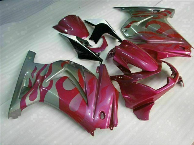 Violet Rouge 08-12 EX250 Carénage Moto Violet Rouge 08-12 EX250 Carénage Moto